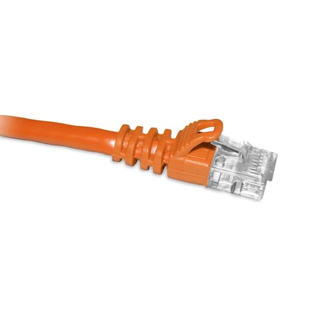 Cat6A Orange 10Ft Molded Boot Patch Cbl